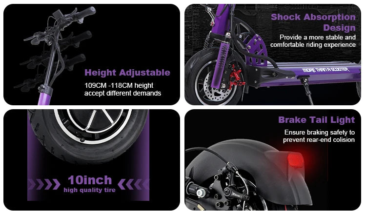 Electric Scooter For Adults Motorcycle Scooter With Modern Frame